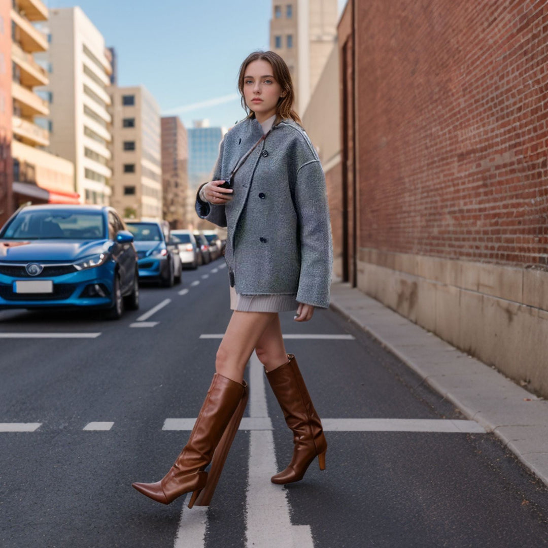 Dam modern oversized ulljacka