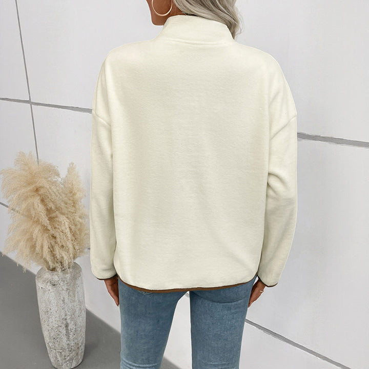 Dam Mysig Dam Jacka med Contrasting Details