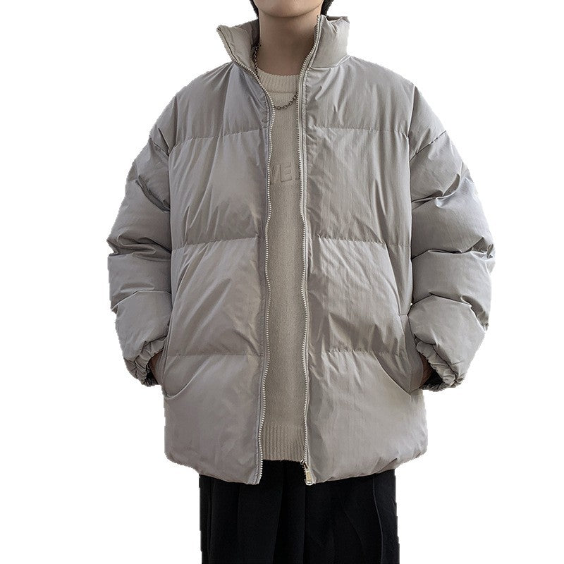 Unisex oversize vadderad jacka med hög ståkrage och Thermal foder