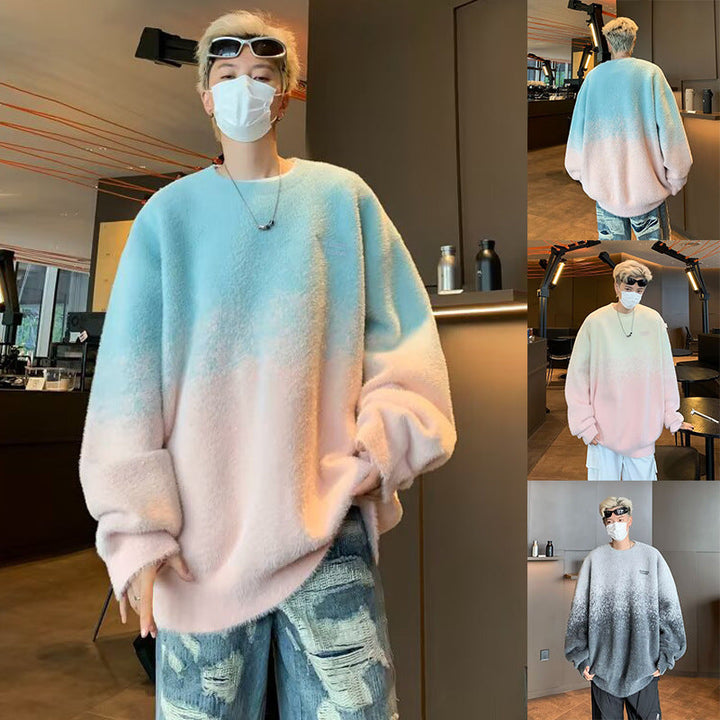 Herr Oversized Fleece Tröja