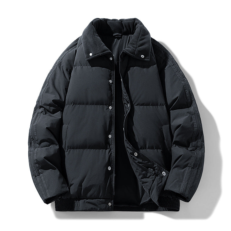 Herr Vadderad Winter-Steppjacke med Teddykragen och Winddichter Thermofüllung
