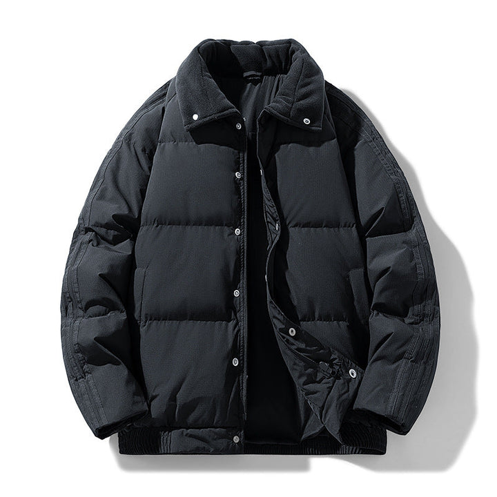 Herr Vadderad Winter-Steppjacke med Teddykragen och Winddichter Thermofüllung