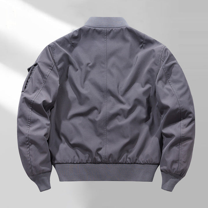 Herr Short Aviator-Style Jacka med Multifunctional Arm Ficka