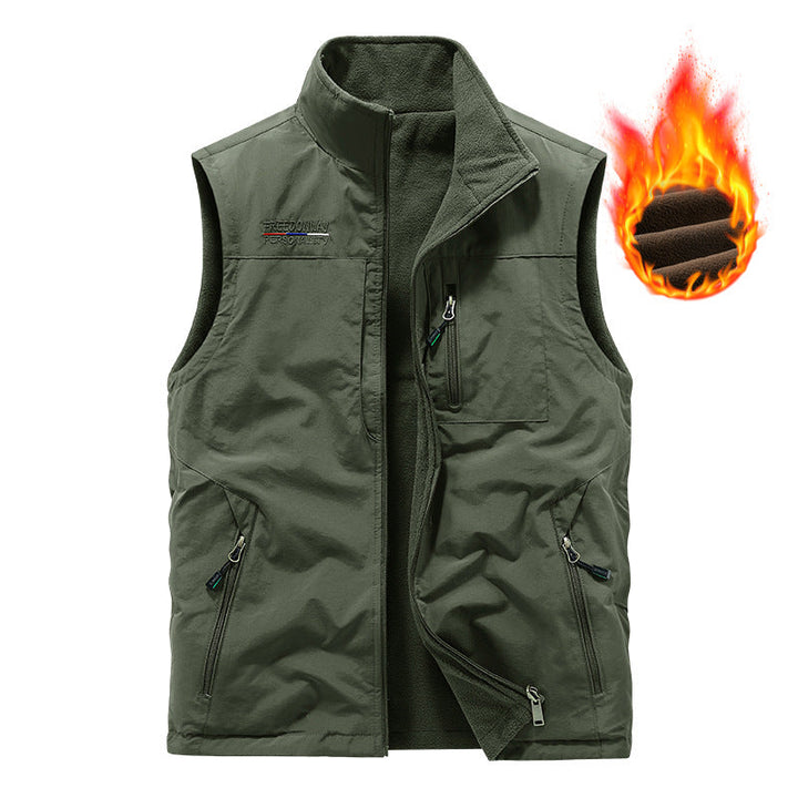 Herr Varm Fleece Väst