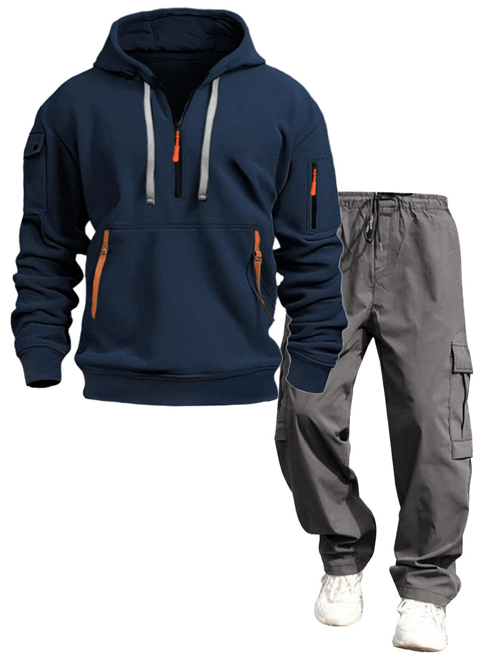 Herr Ledig Luvtröja och Jogging Byxor