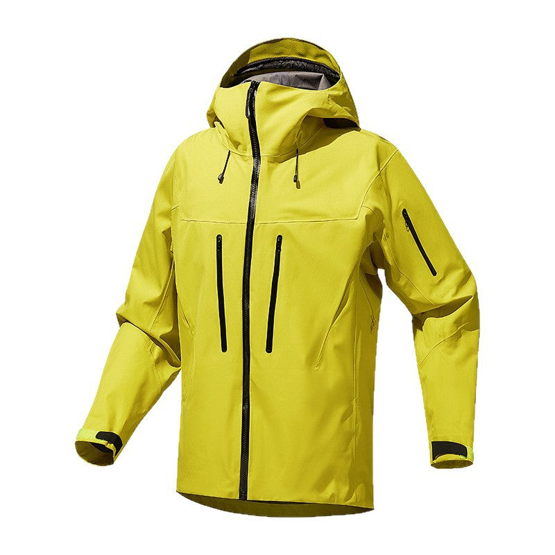 Herr Technical Vattentät Softshell Regnjacka med Welded Sömmar och Vertical Bröstfickor
