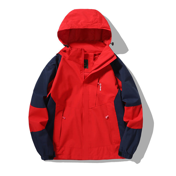 Herr Nano Wind och Water-Resistant Outdoor Luvtröja Jacka med Ventilation Mesh, Adjustable Huva och Concealed Fram Lock