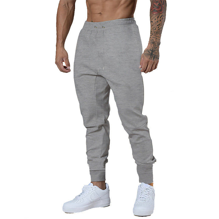 Herr Smal-Tapered Sweat Jogger med Elastic Tunnel Dragsko Waistband &amp; Ribbad Ankle Muddar