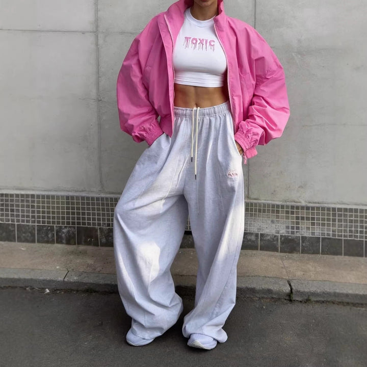 Dam avslappnad oversized fritid jacka