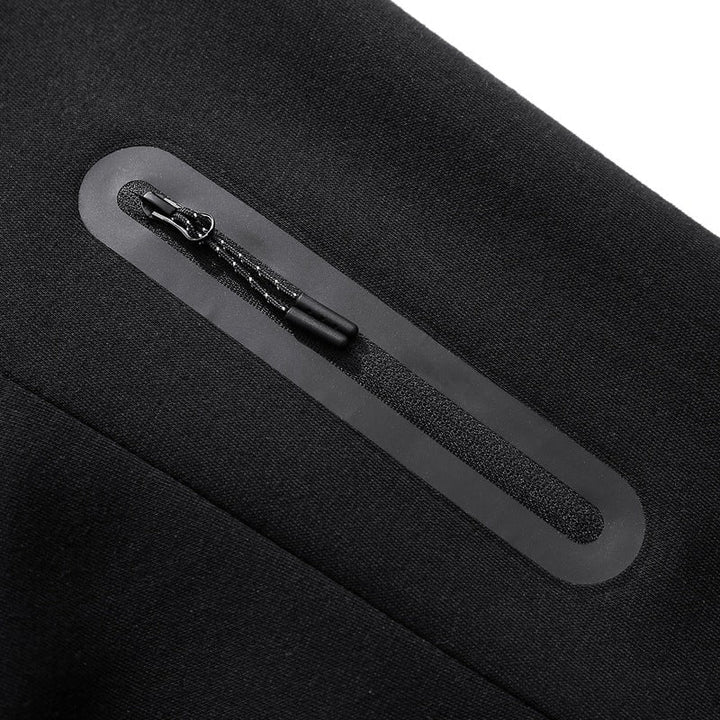 Herr Sportig Luvtröja Jacka med Praktisk Zippered Fickor