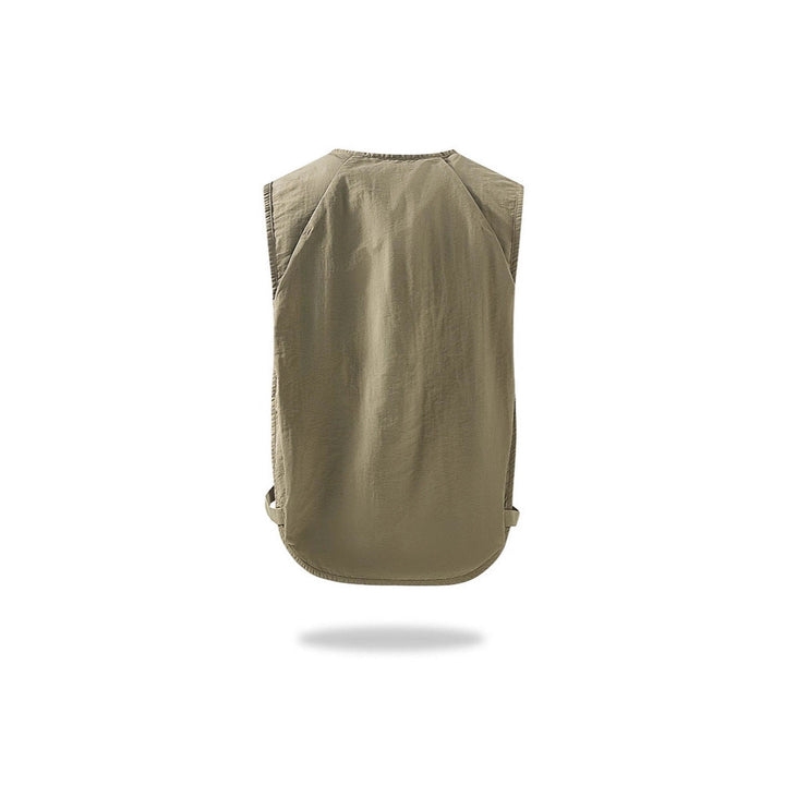 Herr Ultralight Multifunctional Photographer Utility Väst med Mesh Bak och Fram Snap Fastener