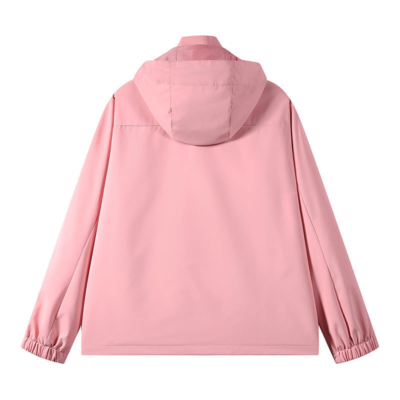 Unisex Funktionell Outdoorjacka med Praktisk Fickor
