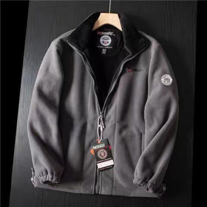 Herr Mjuk Fleece Jacka