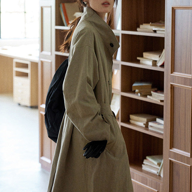 Dam Urban lång trenchcoat