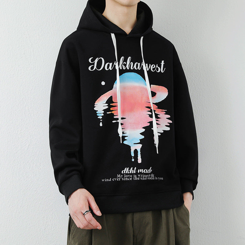 Herr Modern Luvtröja med Creative Graphic Tryck
