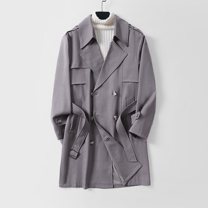 Dam modern kort kappa in trench stil med Double-Breasted knappslå och Epaulettes