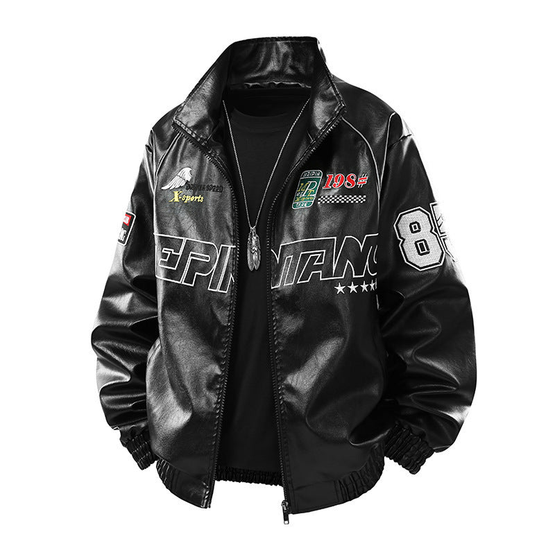 Herr Mode Sportjacka med Quiltad Detaljer