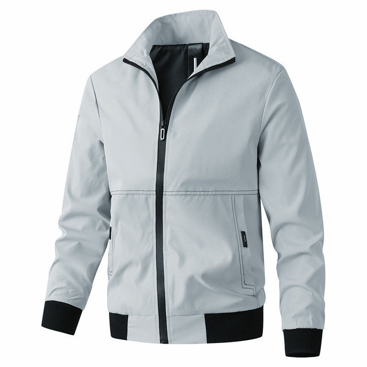Herr Urban Minimalistisk Softshell Jacka med Huva med Concealed Dragkedja Fram