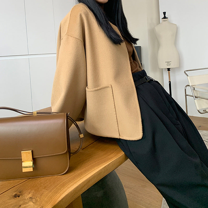 Dam Cozy och elegant oversize jacka