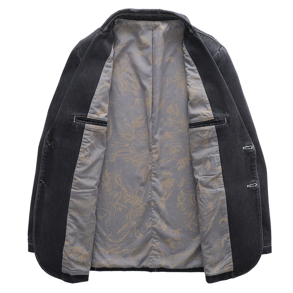 Dam Elegant Denim Blazer Jacka
