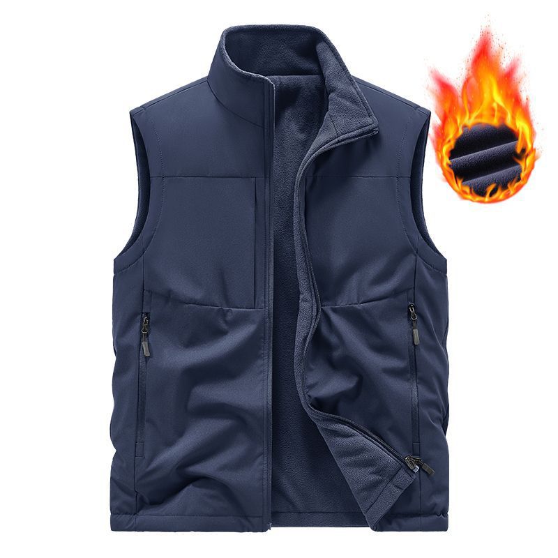 Herr Termisk Fleece Quiltad Väst