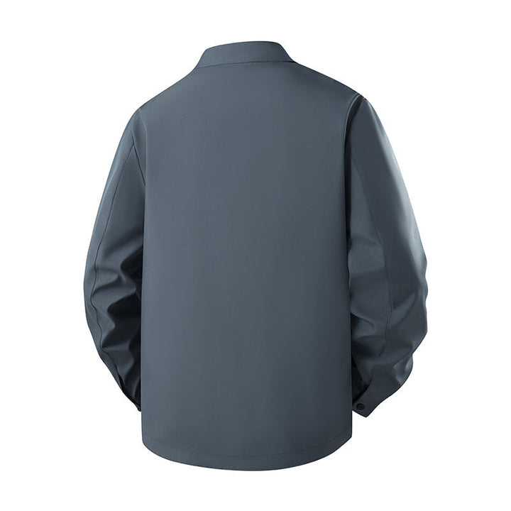 Herr Lätt Blousonjacke i Harrington-Stil med Dold Dragkedja och Eingrifftaschen