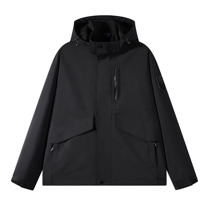 Unisex Funktionell Outdoorjacka med Praktisk Fickor