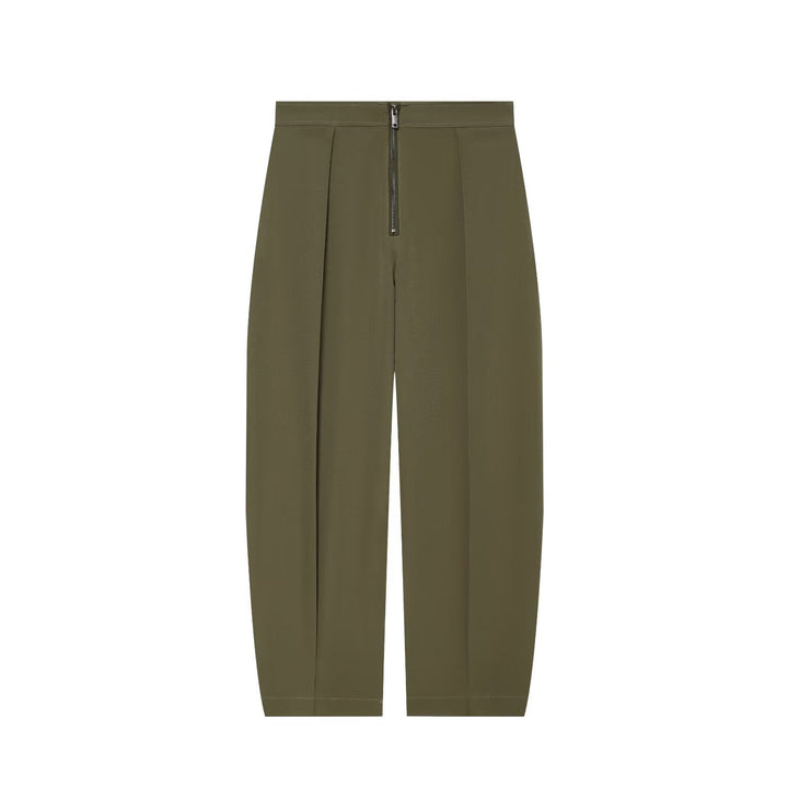 Dam Kort Skärning Utility Blouson Jacka med Drawstring Waist och Patch Fickor