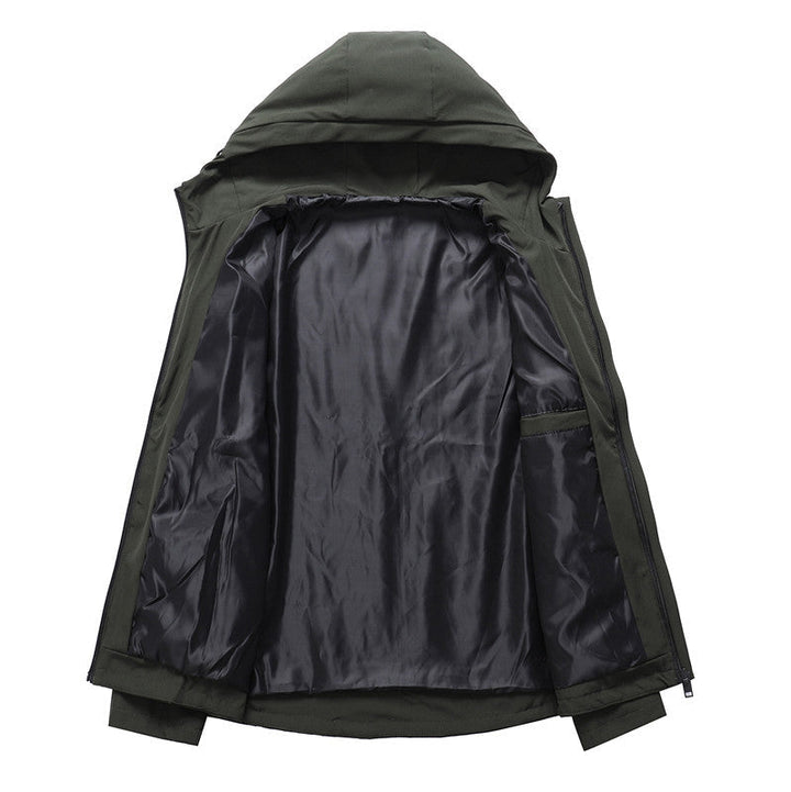 Herr urban softshell Blouson med huvaed Krage, vindtät Membran och tryckknapp Ficka Elements