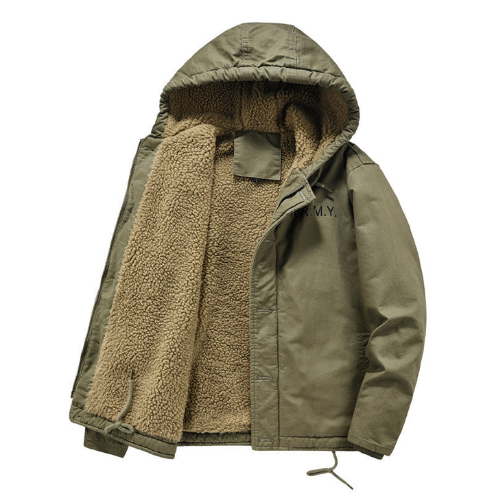 Herr Praktisk Teddy Fleece Jacka