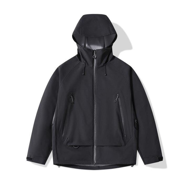 Herr Technical Insulating Softshelljacka med Huva och Fleece Inre Krage