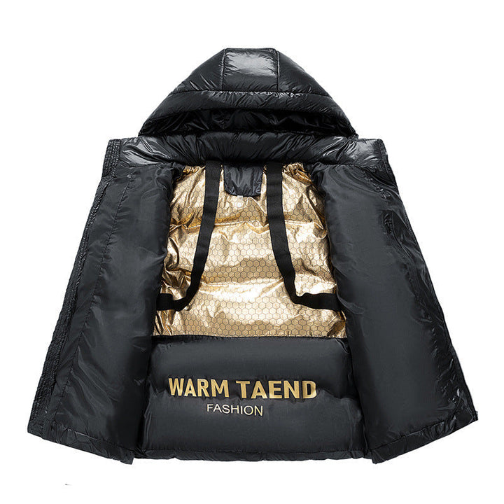 Herr Lång Vadderad Funktionell Parkas med Huva
