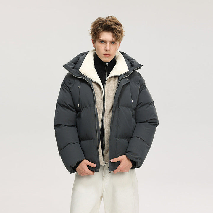 Dam Oversize-Steppjacke med Integriertem Fleece-Innenlayer och huva