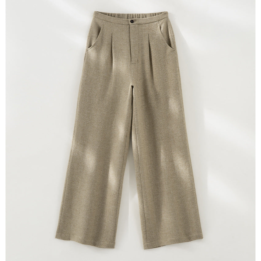 Dam ärmlös skräddad ullblandning väst med shawl krage look och midja strap