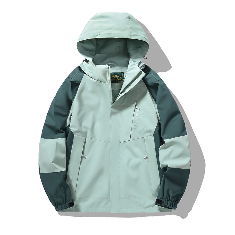 Herr Nano Wind och Water-Resistant Outdoor Luvtröja Jacka med Ventilation Mesh, Adjustable Huva och Concealed Fram Lock