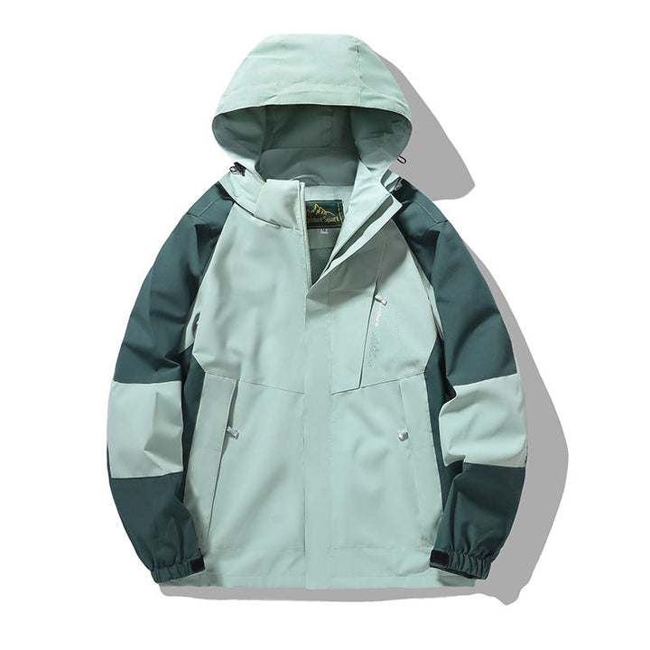 Herr Nano Wind och Water-Resistant Outdoor Luvtröja Jacka med Ventilation Mesh, Adjustable Huva och Concealed Fram Lock