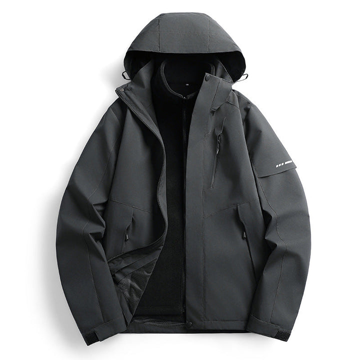Dam non-vattentät Softshell outdoorjacka med huva andningsbar membrane