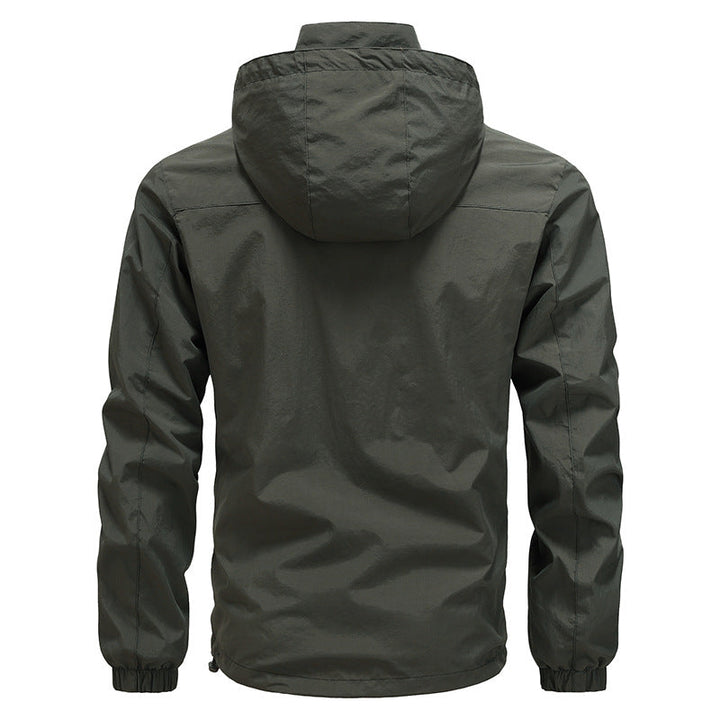 Herr ventilerande Ultralight Vind och regnjacka med meshfoder och Dold bröstficka