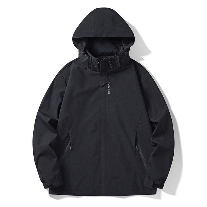 Herr lätt softshell funktionell Jacka med ventilerande meshfoder och justerbar huva