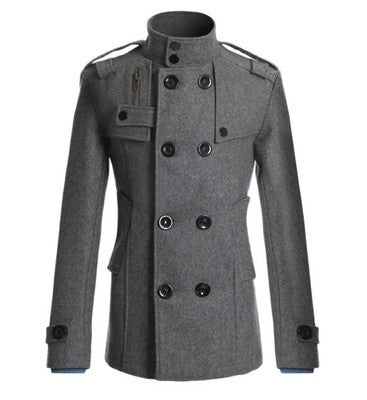 Herr Short Rock i Navy-Inspired Double-Breasted med Tailored Skärning