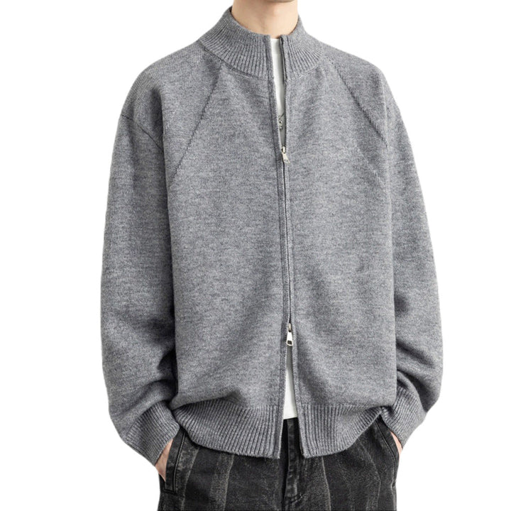 Herr Stilren med Dragkedja Cardigan