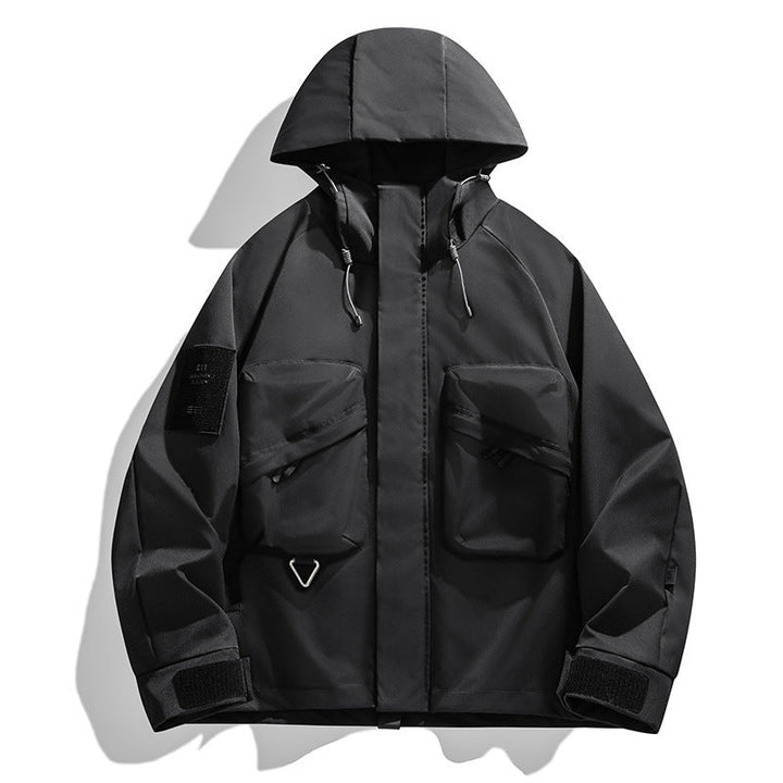 Herr teknisk Funktion Hoodie med flerafunktionell Fickor