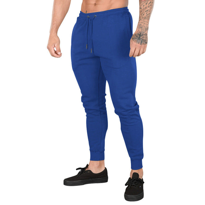 Herr Smal-Tapered Sweat Jogger med Elastic Tunnel Dragsko Waistband &amp; Ribbad Ankle Muddar