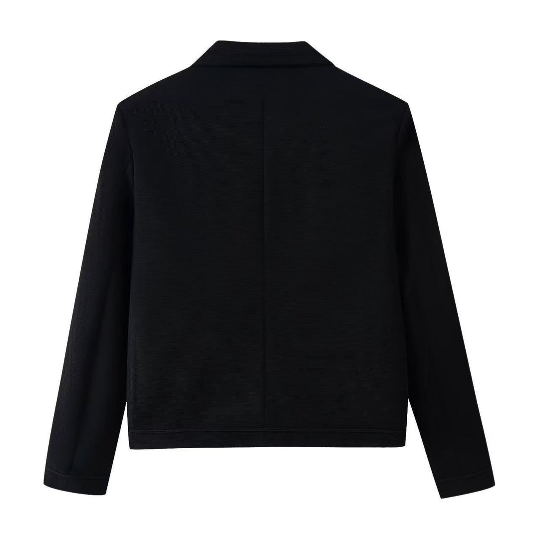 Dam Kort Military Inspired Jacka med Knot och Drawstring Closures