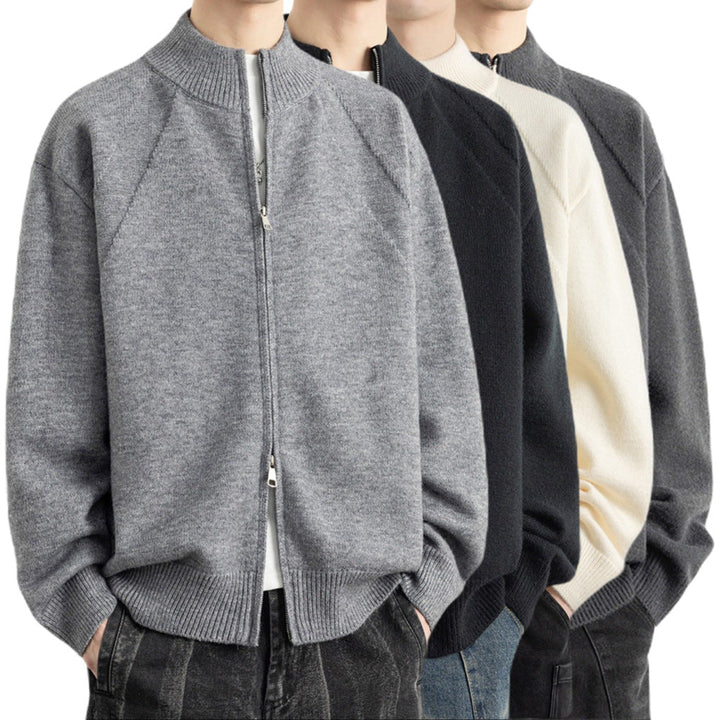 Herr Stilren med Dragkedja Cardigan