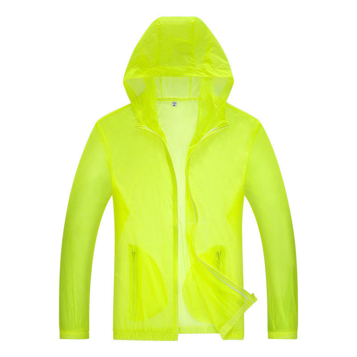Herr ultralight regnjacka med justerbar huva utrymme och reflekterande elements