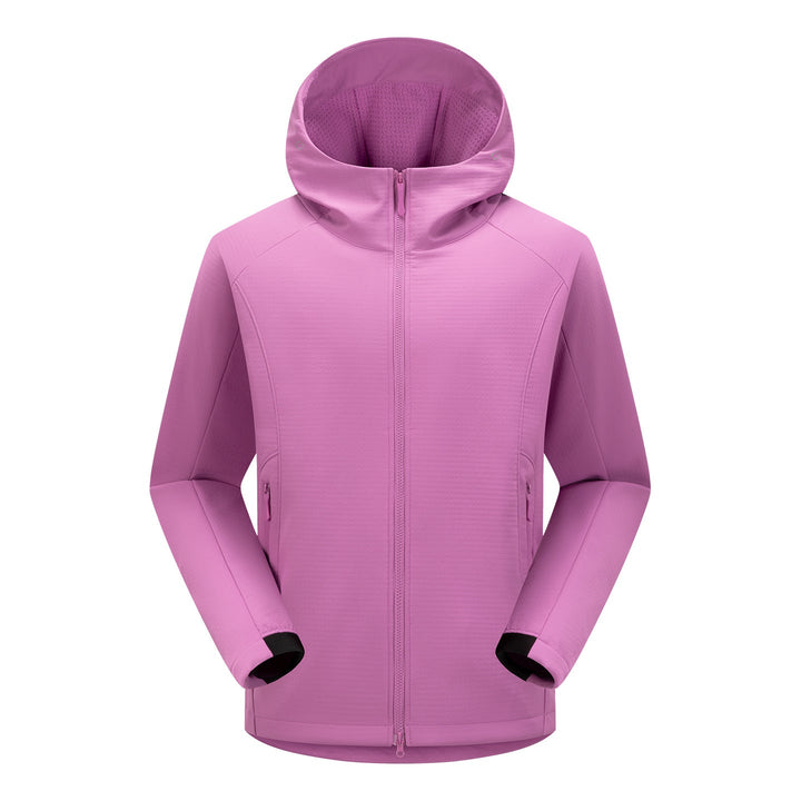 Herr Softshell Frilufts Jacka med Huva, Vindtät Membran och Ergonomisk Skärning