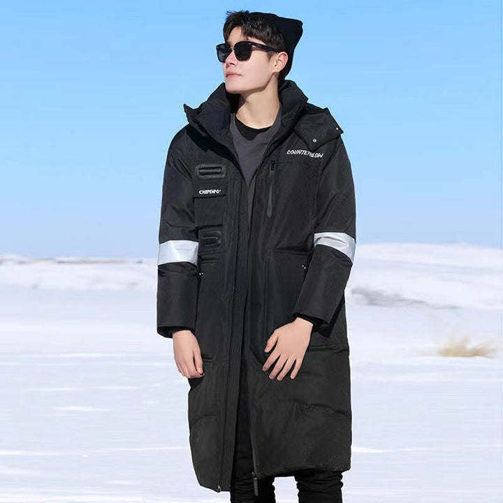 Herr Warming Vattentät Vinter Parka med Huva och Reflective Detaljer