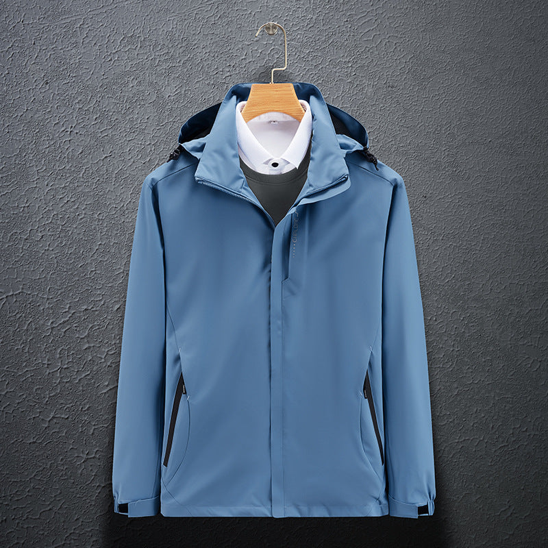 Herr lätt softshell funktionell Jacka med ventilerande meshfoder och justerbar huva