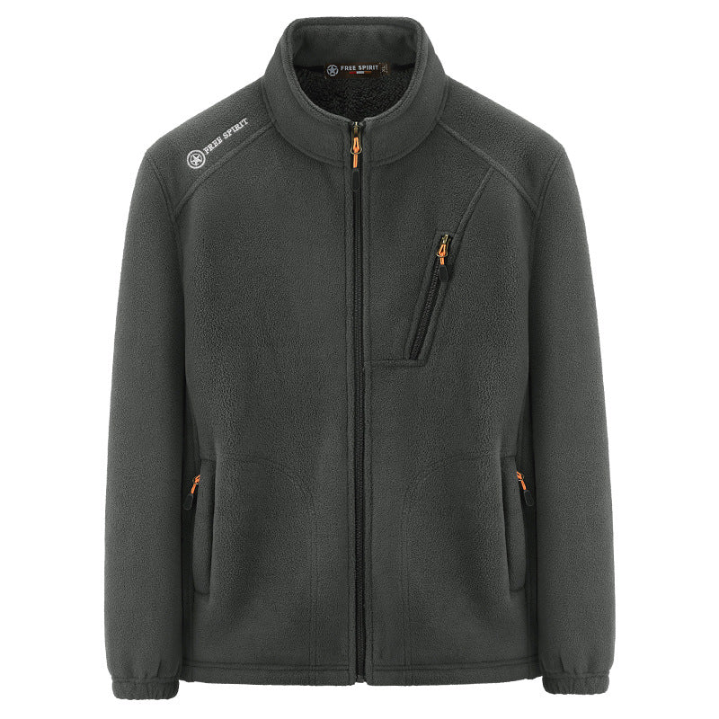 Herr Fleece Jacka med Hög Termisk Insulation